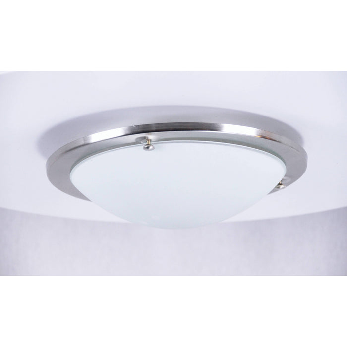 LAMP. TECHO NIQUEL SATINADO 1L E27 60W