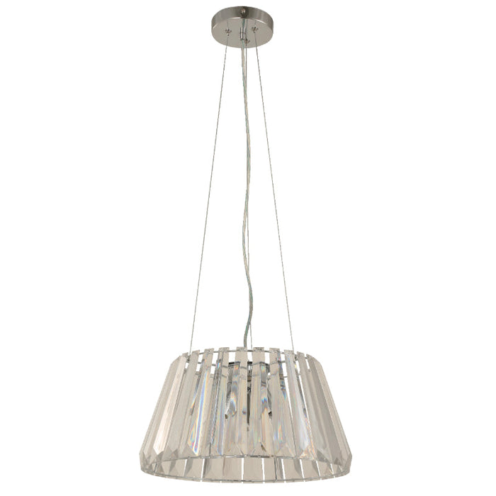 LAMP. COLGANTE CROMO 3L E14 40W