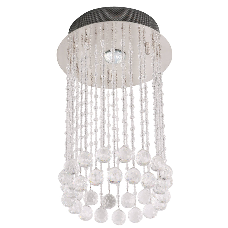 LAMP. COLGANTE CRISTAL CROMO 3L GU10 50W