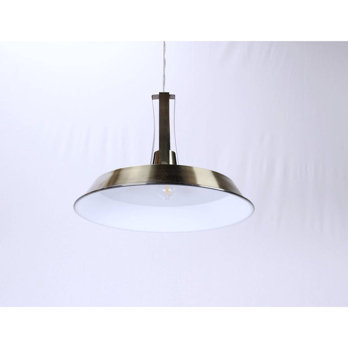 LAMP. COLGANTE BRONCE ANTIGUO 1L E27 60W