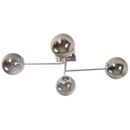 LAMP. TECHO CROMO 4L E27 40W