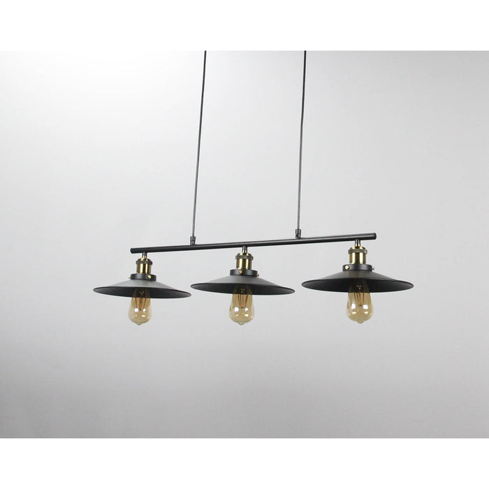 LAMP. COLGANTE NEGRO 3L E27 40W