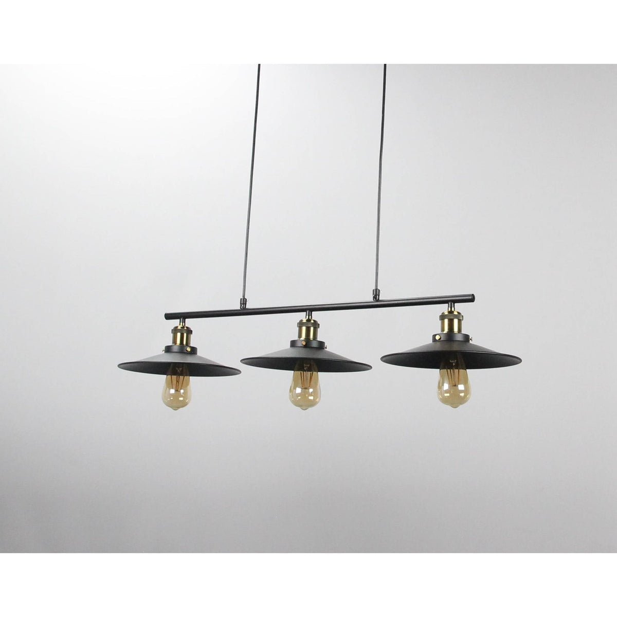 LAMP. COLGANTE NEGRO 3L E27 40W
