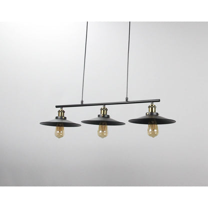 LAMP. COLGANTE NEGRO 3L E27 40W