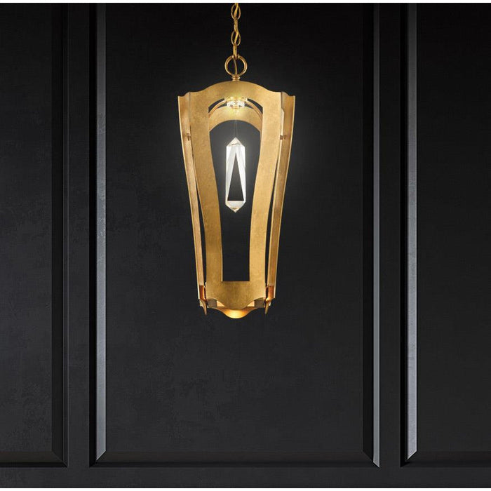 LAMP. TECHO LINTERNA SMALL DORADO 2L G9 40W