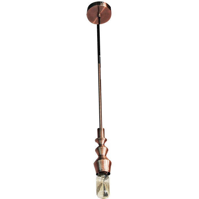 LAMP. COLGANTE COBRE 1L E27 60W