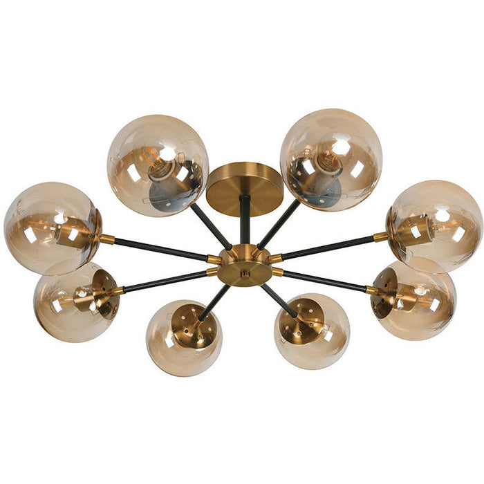 LAMP. TECHO DORADO ANTIGUO 8L E27 40W