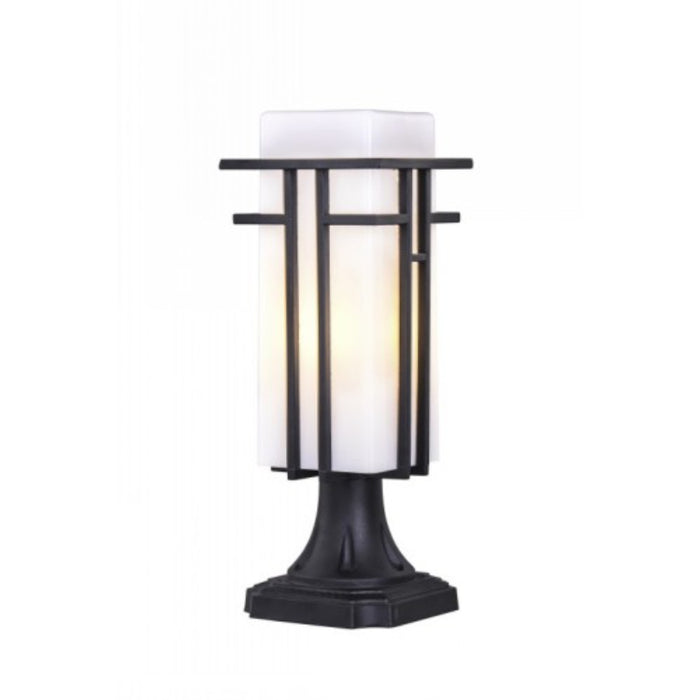LAMP. EXT. DE POSTE NEGRO 1L 15W SOCKET E27