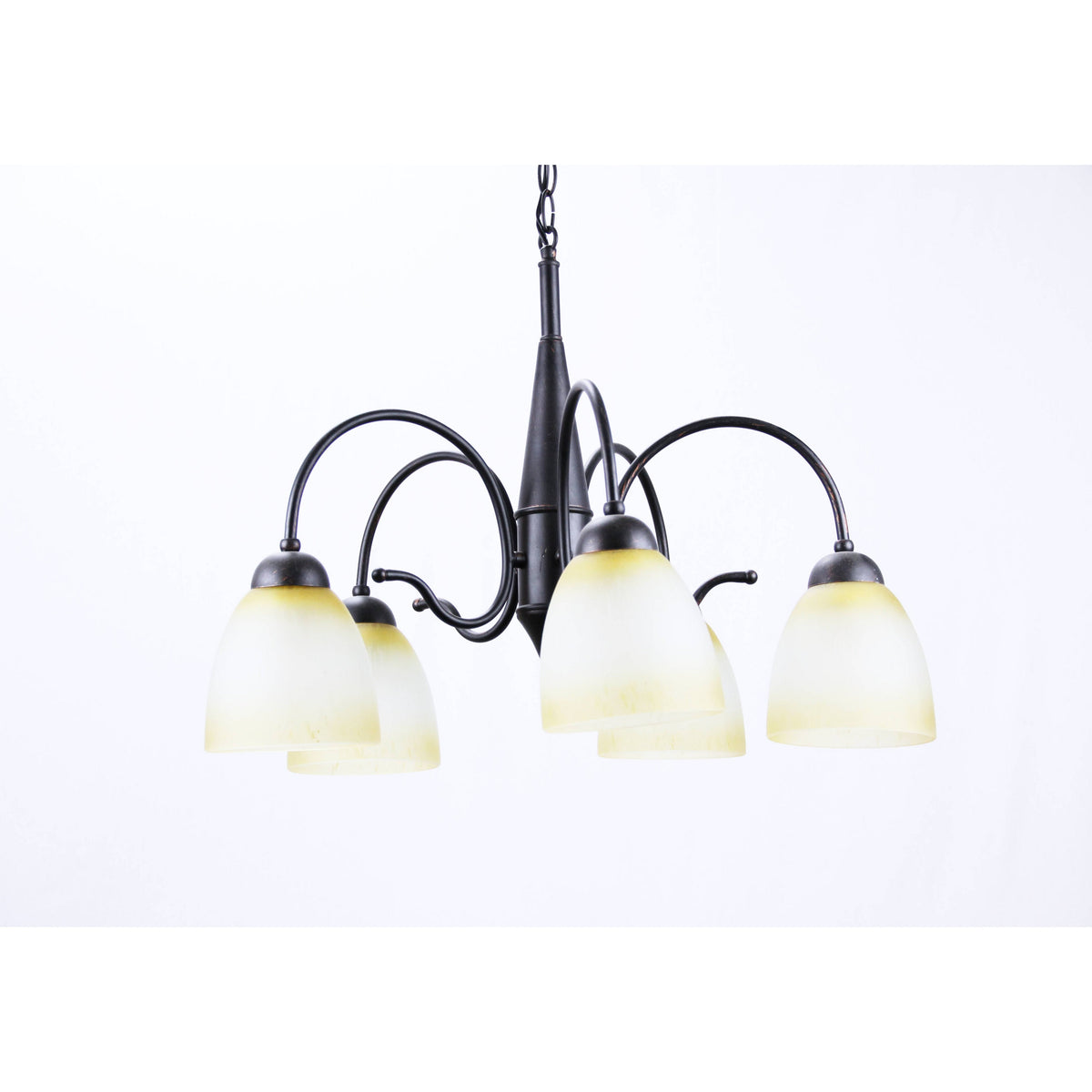 Lámpara Techo Negro 5L E27 60W