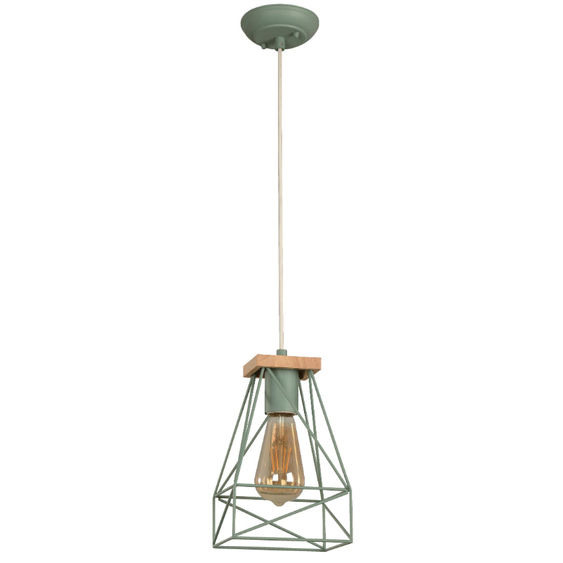 LAMP. COLGANTE VERDE 1L E27 40W