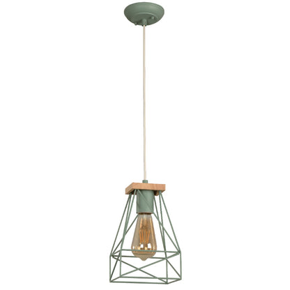 LAMP. COLGANTE VERDE 1L E27 40W