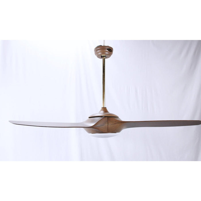 Ventilador Led De Techo 52" Chocolate 1L 18W 120V 3000K Con Control Remoto (Dc Motor)