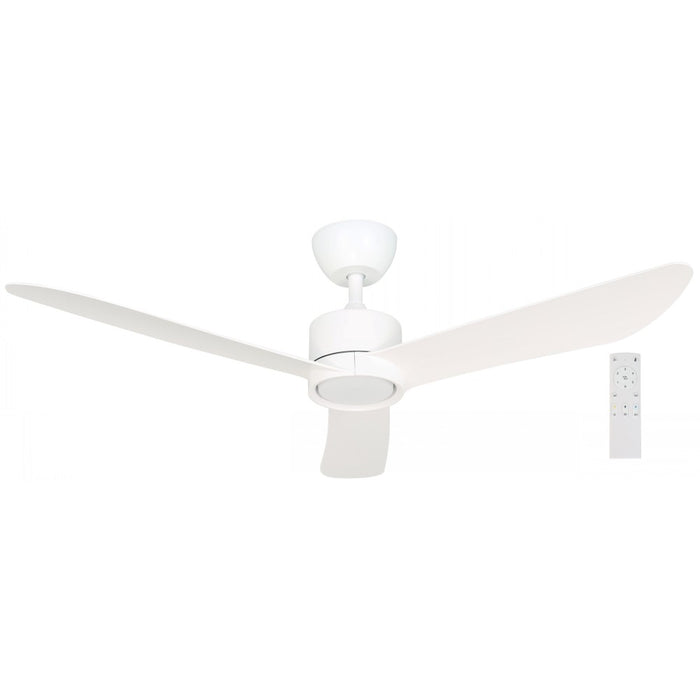 VENTILADOR LED DE TECHO EXT. BLANCO 50" DC 20W 3000/4000/5000K CCT CONTROL REMOTO