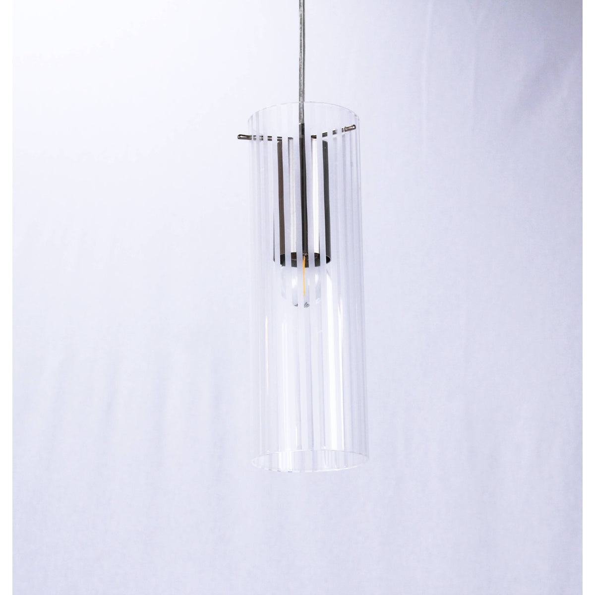 LAMP. COLGANTE NIQUEL SATINADO 1L E27 60W