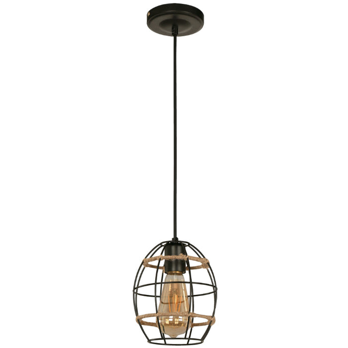 LAMP. COLGANTE NEGRO 1L E27 40W