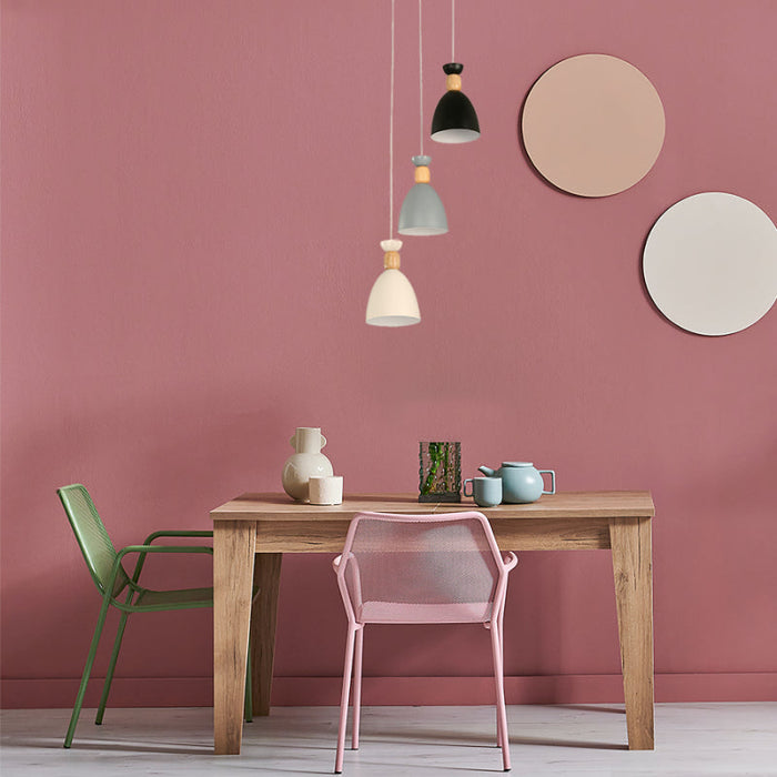 Lámpara Colgante Blanco 3L E27 40W