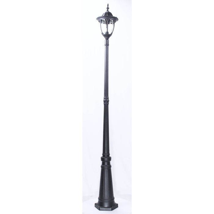 Lámpara Exterior  Poste Negro 1L E27 100W