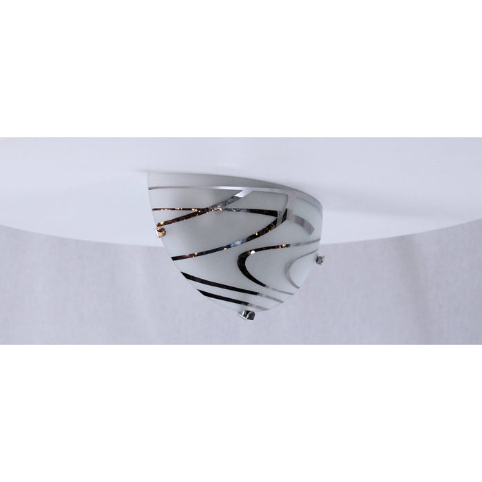 LAMP. PARED BLANCO CROMO 1L E27 60W