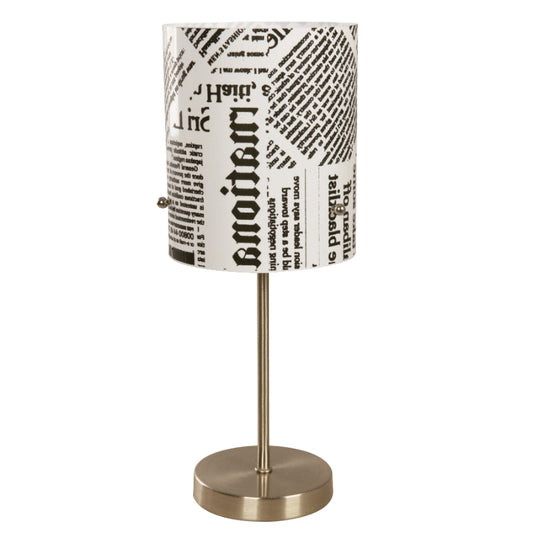 LAMP. MESA NIQUEL SATINADO 1L E27 60W