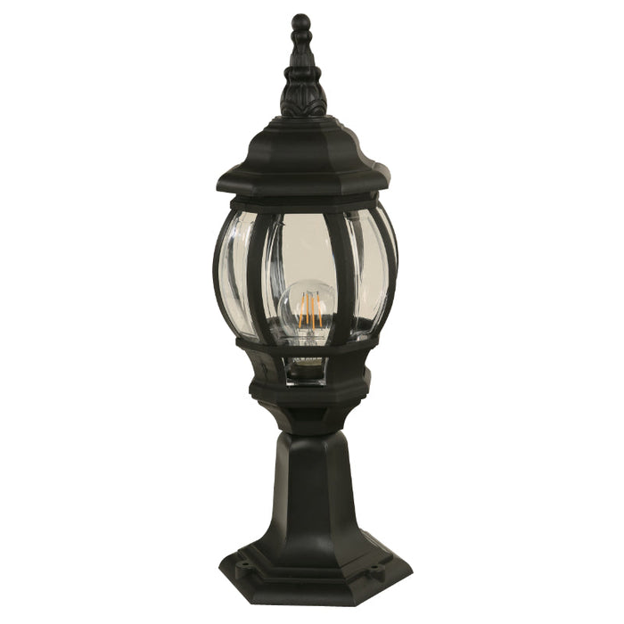 LAMP. EXT. POSTE NEGRO 1L E27 10W