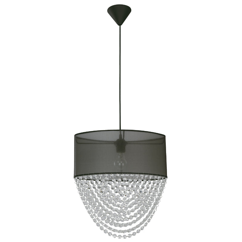 LAMP. COLGANTE NEGRO 1L E27 60W