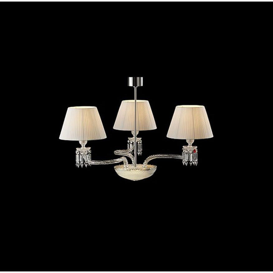 LÁMPARA CHANDELIER TURBILLON 3L BLANCA BACCARAT