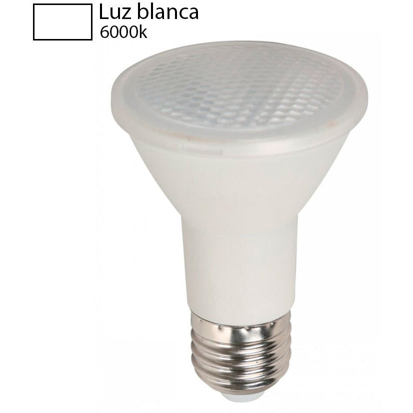 BOMBILLO LED PAR 20 E27 6W 120V 6000K ATENUABLE