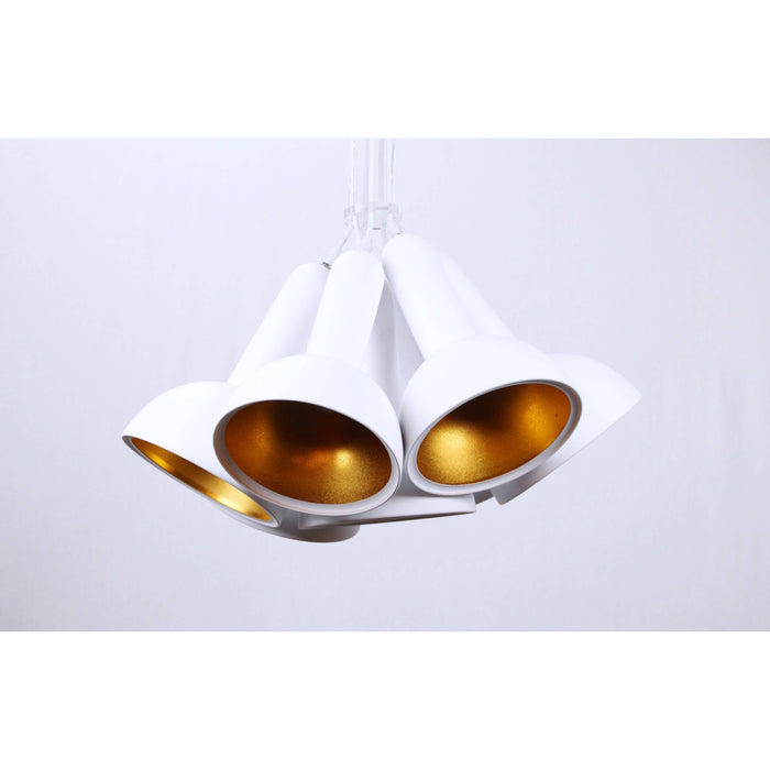 Lámpara Colgante Blanco 7L E27 60W