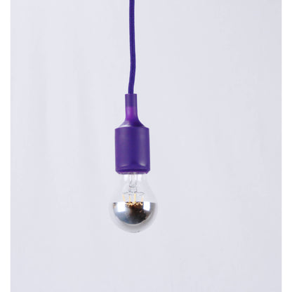 LAMP. COLGANTE MORADO 1L E27 60W