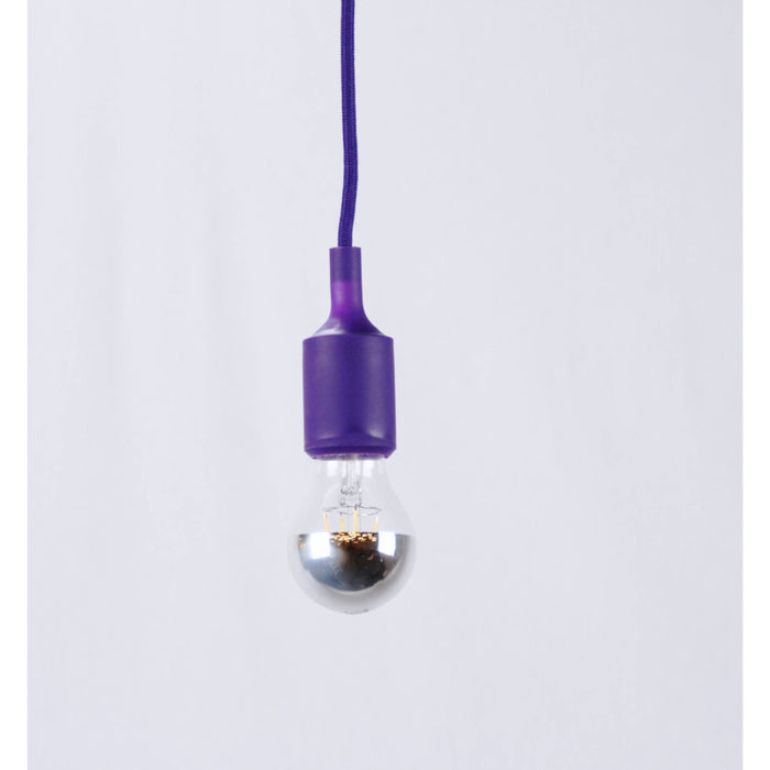 LAMP. COLGANTE MORADO 1L E27 60W