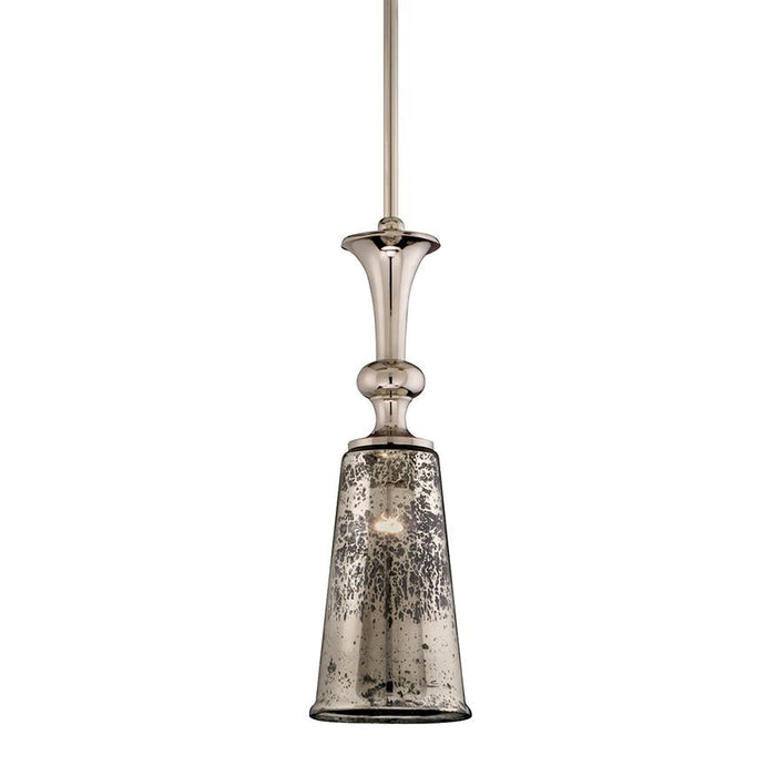 LAMP. COLGANTE ARGENTO NIQUEL PULIDO 1L E26 100W