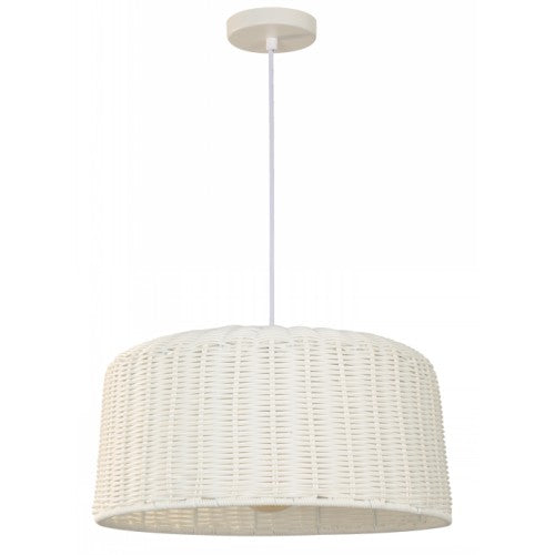 LAMP. COLGANTE BLANCO 1L E27 60W