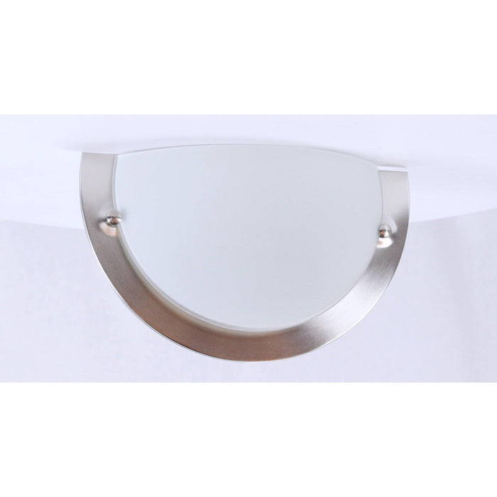LAMP. PARED NÍQUEL SATINADO 1L E27 60W