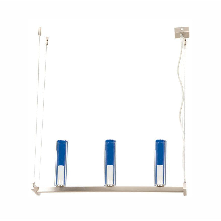 LAMP. COLGANTE NIQUEL SATINADO 3L G9 40W (I/B)