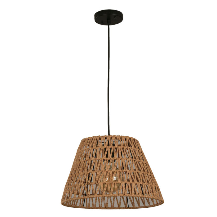 LAMP. COLGANTE NEGRO 1L E27 60W