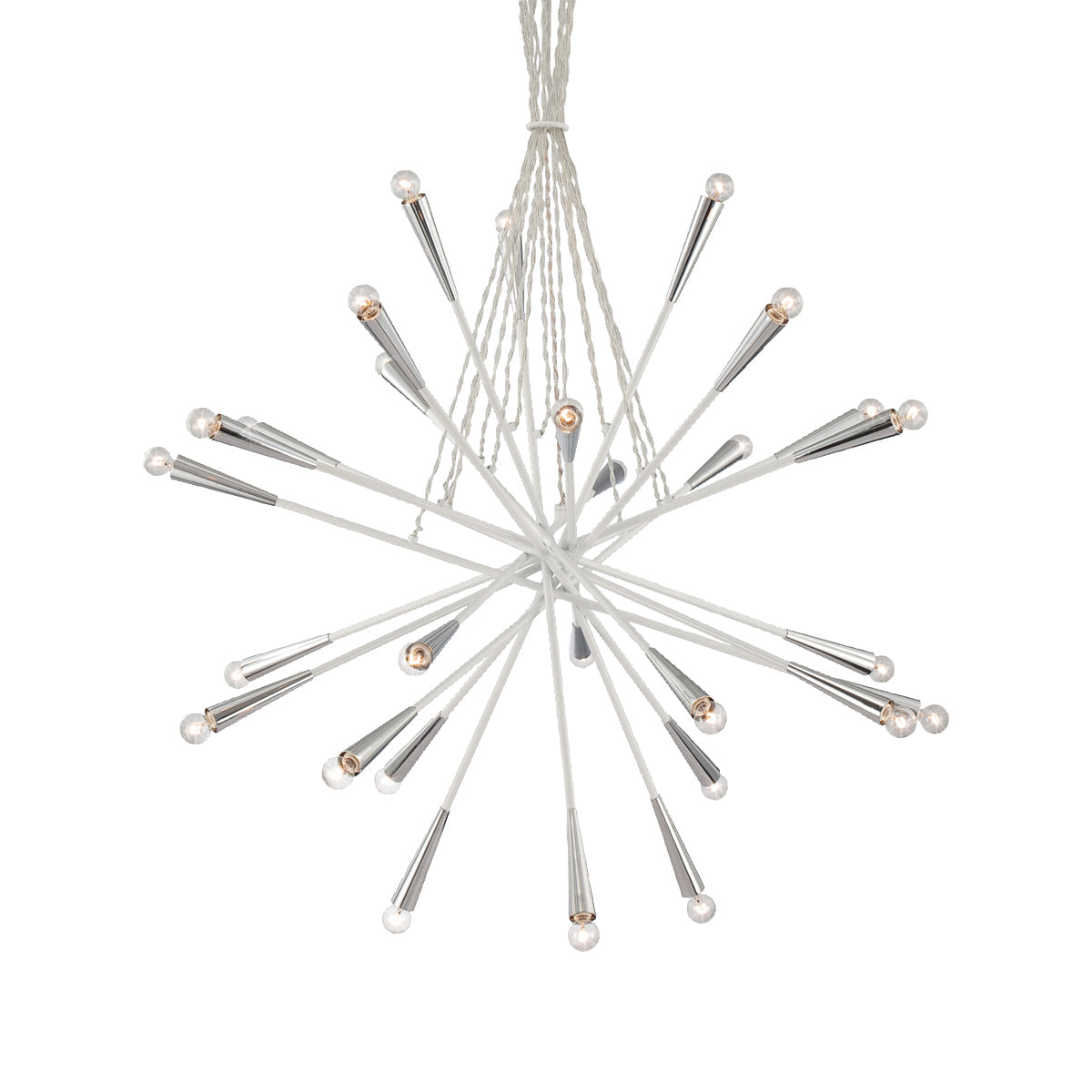 LAMP. COLGANTE ZAZU CROMO 28L E14 40W