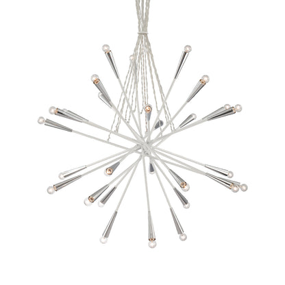 LAMP. COLGANTE ZAZU CROMO 28L E14 40W