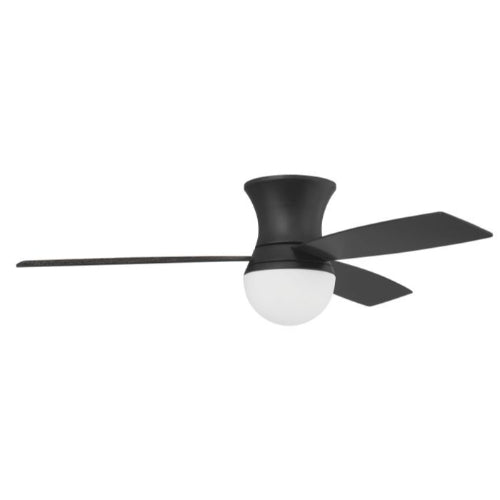 VENTILADOR LED DE TECHO WIFI NEGRO DC 52" 18W 120V 3000K