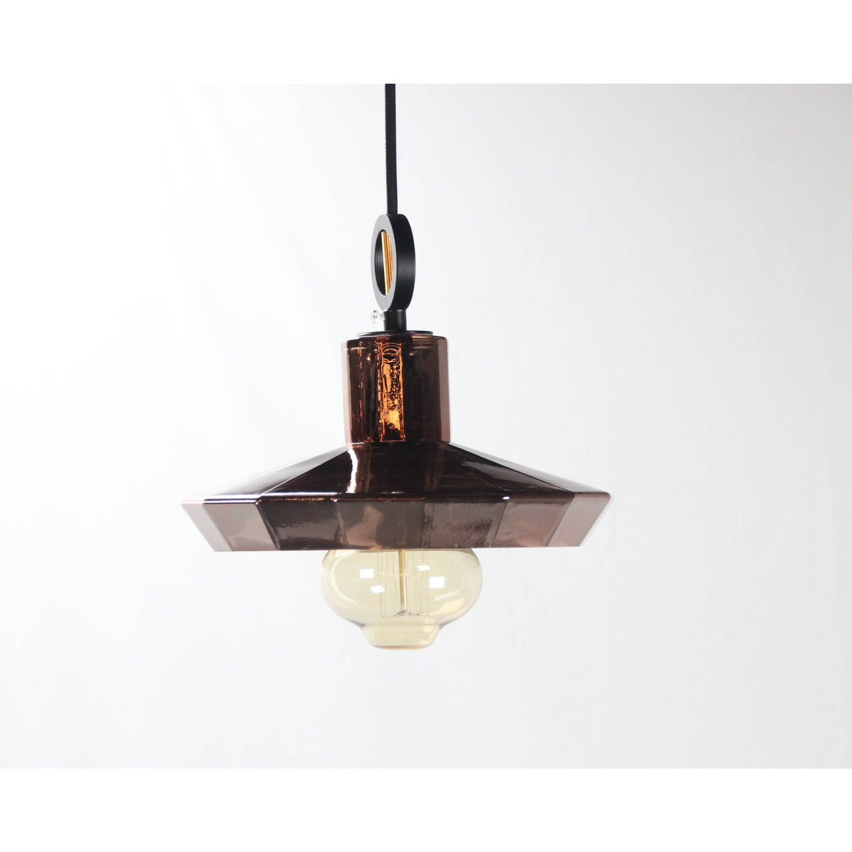 Lámpara Colgante Negro 1L E27 40W