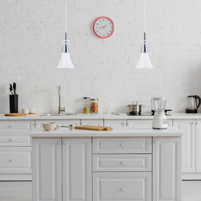 LAMP. COLGANTE BLANCO 1L E27 60W