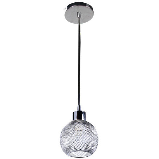LAMP. COLGANTE CROMO 1L 40W 120V 40W (B/I)