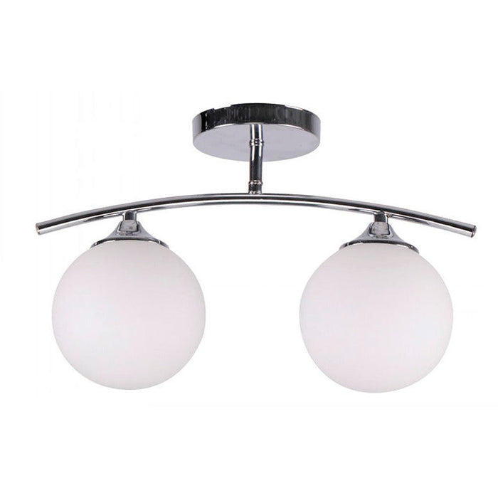 LAMP. TECHO CROMO 2L E27 40W