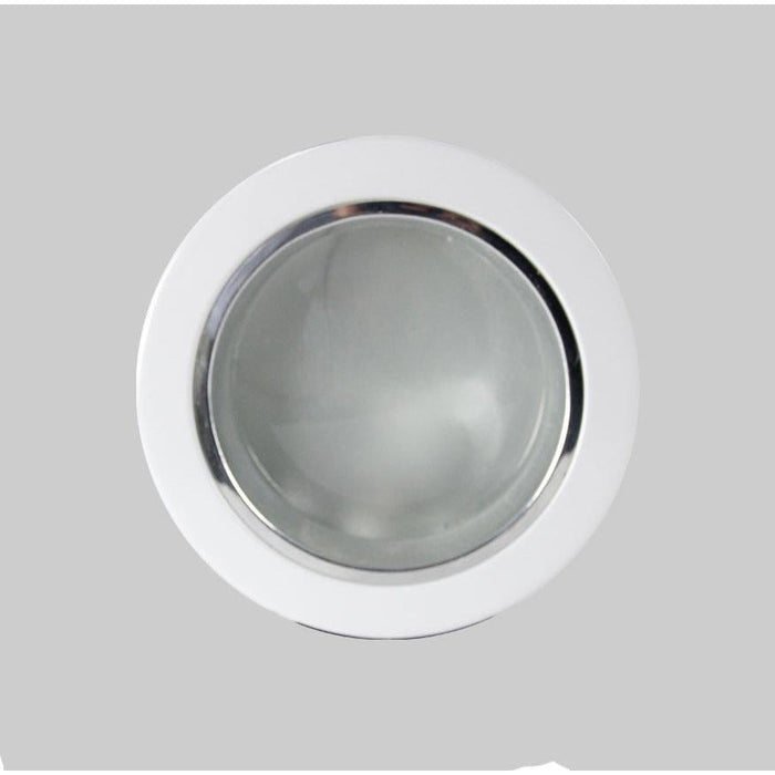 LAMP.TECHO E27*2L 9W ACAB. BLANCO