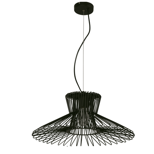 Lámpara Colgante Negro 1L E27 60W