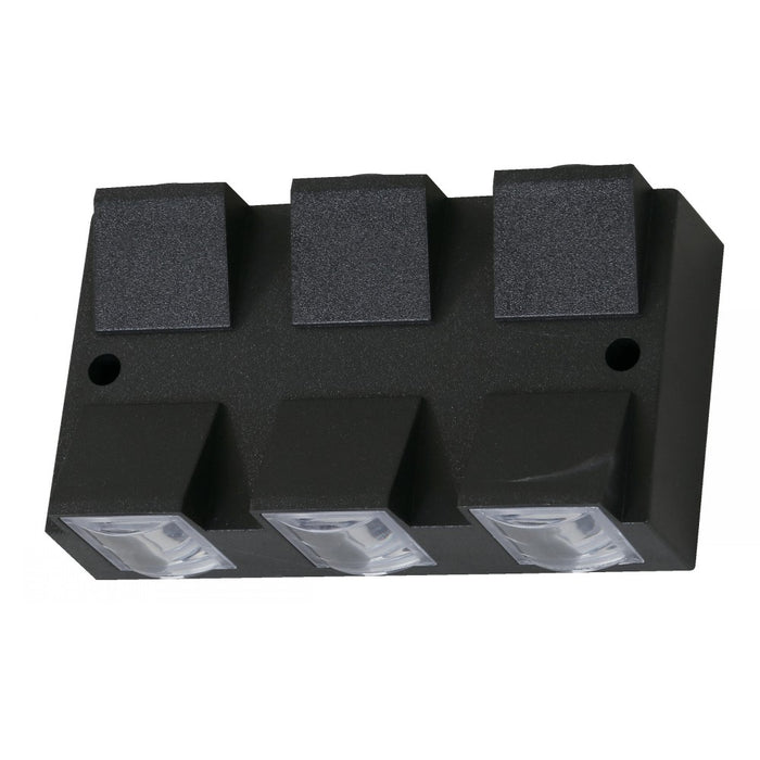 LÁMPARA LED EXTERIOR DE PARED NEGRO 7W 100-240V 3000K