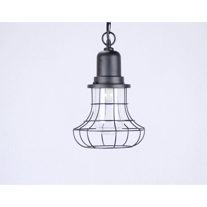 LAMP. EXT. TECHO NEGRO 1L E27 60W