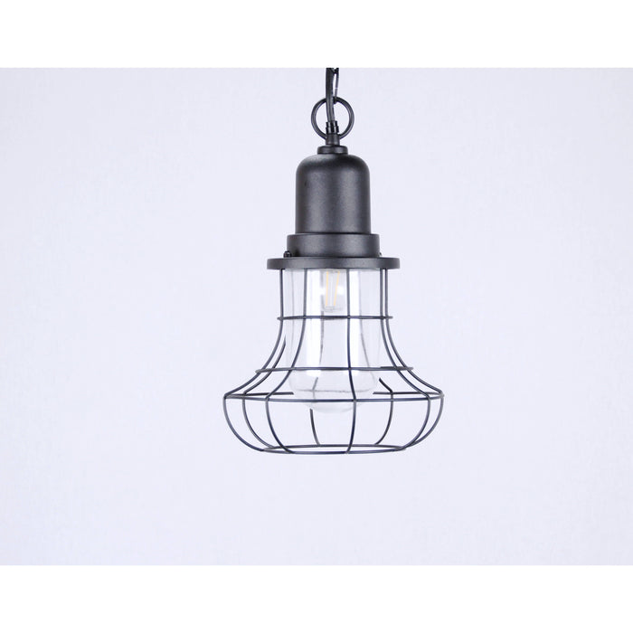 LAMP. EXT. TECHO NEGRO 1L E27 60W