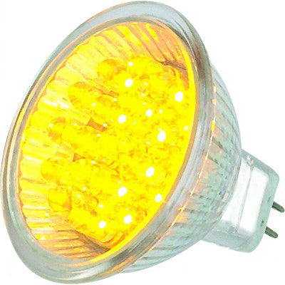 BOMBILLO LED MR16 127V AMARILLO BRILLANTE