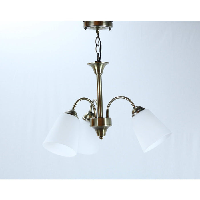 Lámpara Colgante Bronce Antiguo 3L E27 60W