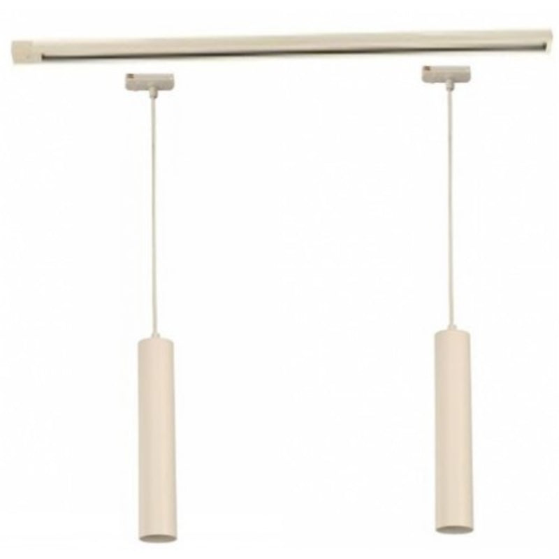 LAMP. DE RIEL BLANCO 2L SOCKET GU10 2 PIEZAS